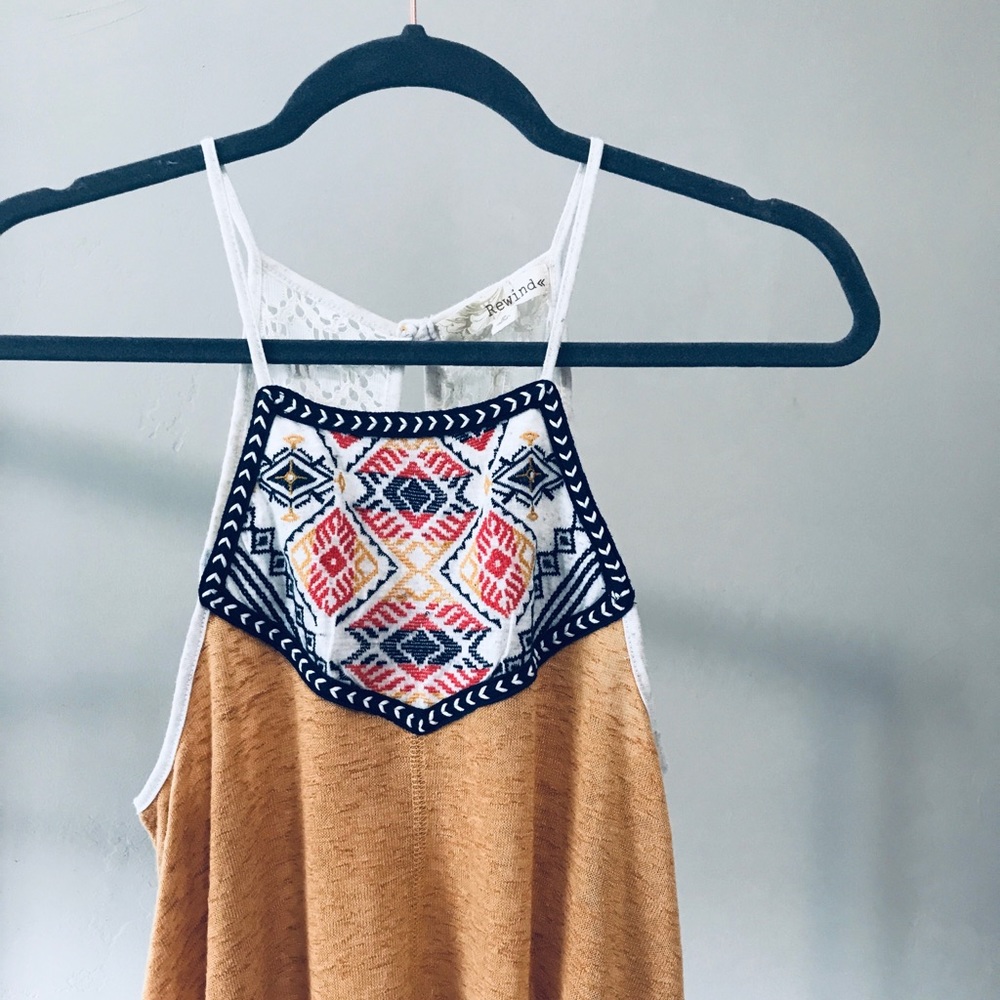 REWIND | Aztec Halter Tunic Tank Top